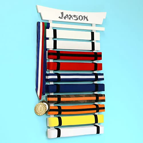 Dibsies Personalized Martial Arts 10-Belt Holder thumb #3