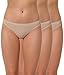 Produktbild Yenita 3er Pack Damen String Invisible, Tanga ohne Nähte aus Mikrofaser, Haut, Gr. S