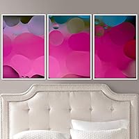 3 Piece Framed Canvas Wall Art 3D Abstract Brushstroke Contemporary Canvas Prints Home Artwork Decoration for Living Room,Bedroom - 16