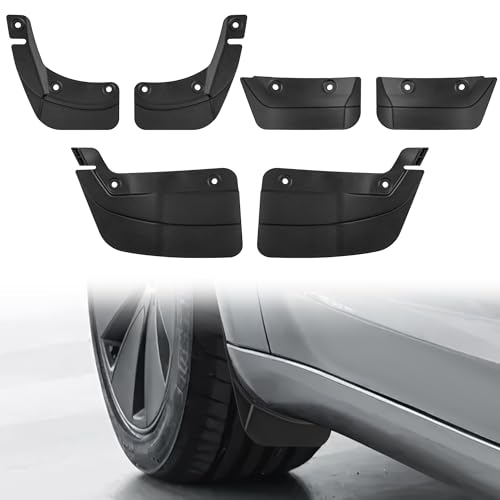 frani Upgraded Integrated Mud Flaps Designed for Tesla Model 3 Highland 2024-2026 All Weather Guards No Drilling/Tape Required(Set of 6)