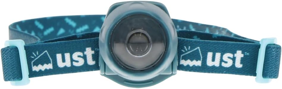 ust Waterproof SplashFlash LED Headlamp with Clip and Headstrap, Orange/Gray, One Size for Camping, Outdoor Survival, Emergency