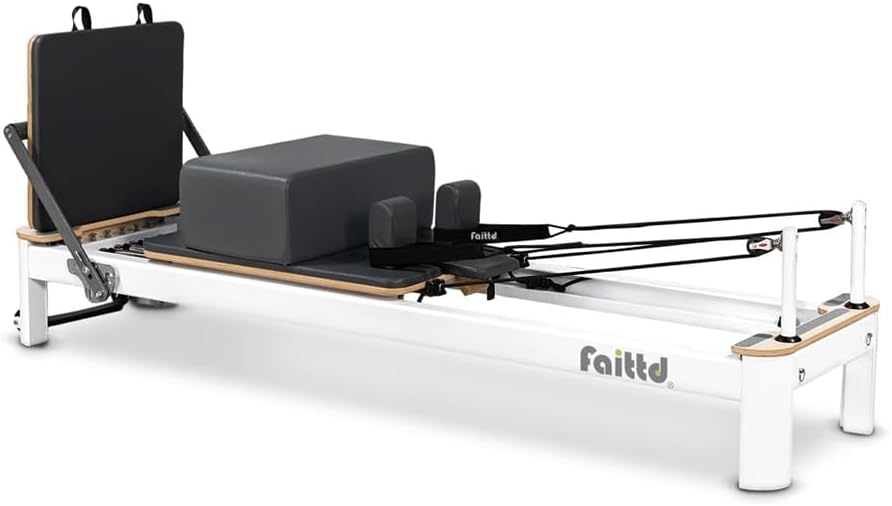 - Aluminium Pilates Reformer,Pilates Reformer Equipment with Reformer Accessories, Reformer Box, Padded Jump Board, Reformer Pilates Machine for Home Workouts