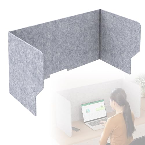 Séparateur de bureau feutre 80cm acoustique contre les distractions