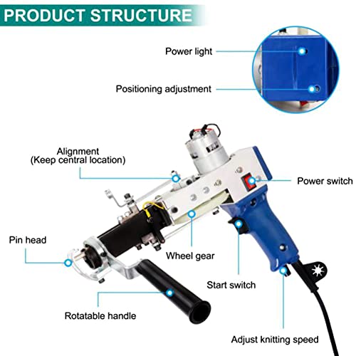 Pistolet à touffeter électrique pour fabriquer vos tapis de salon - 4