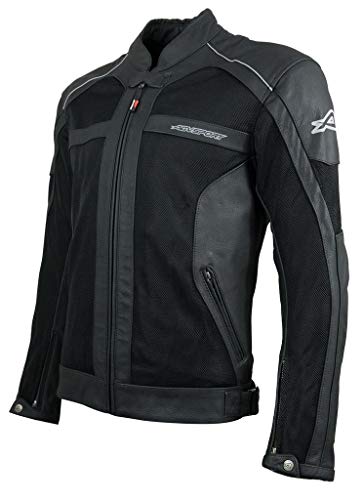 AGVSPORT Men's Crosswind Leather Jacket CE Armor