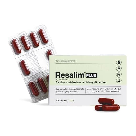 ResalimPLUS - Complemento Alimenticio para Ayudar a Metabolizar Bebidas y Alimentos, Ayuda a disminuir el cansancio y la fatiga - 10 Comprimidos