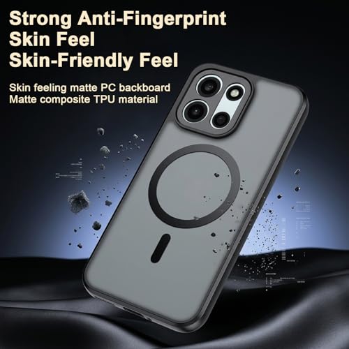 Image of ZORBES Oneplus Nord 6 Back Cover with Magnetic Design, Translucent Matte Retro Anti-Slip TPU & PC, Shockproof & Dustproof Phone Case for OnePlus Nord 6 5G /CE6 5G /Turbo 6 /Turbo 6V, 16.2 x 7.7 x 0.8 CM