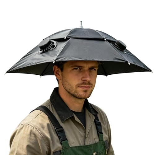 Chapeau ventilateur solaire rafraîchissant réglable pour le camping