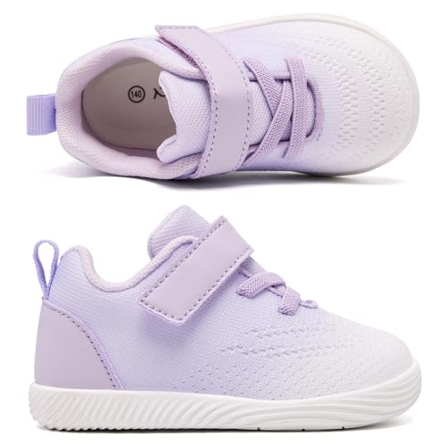 Image of MORENDL Toddler Sneakers Baby Boys & Girls Barefoot Shoes Lightweight Breathable Walking Running Tennis Athletic Sport Shoes