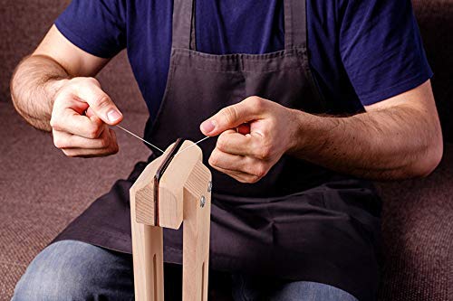 Leather Craft Hand Stitching Pony Horse Improved Wood Table Clamp for Leathercraft Sewing DIY Tool