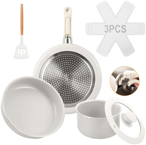 Jogo de Panelas 3 Peças, Conjunto de panelas antiaderentes Punho ...