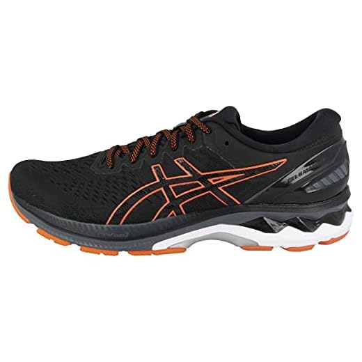 ASICS Mäns Gel-kayano 27 Road Running Shoe, Noir Orange - 42 EU
