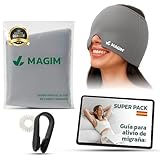 Gorro Migraña | Gorro Terapéutico + Pinza Acupresión + Anillo Antiestrés + eBook “Guía Migrañas” | Alivio Dolor de Cabeza, Sinusitis, Estrés y Tensión de forma natural (GRIS)