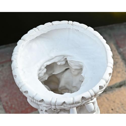 Maceta para Jardín Escultura de Ángel Esculpido Macetero Exterior e Interior Vintage 7
