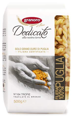 Pasta Granoro Dedicato Bronze Cut Trofie 500gr 17.6oz - 2 packages