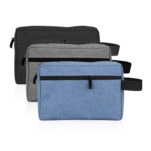 Neceser De 3 Piezas, Neceser para Hombre, Práctico Neceser De Viaje, Bolsa De Almacenamiento Oxford Impermeable, Neceser