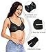 Lemorosy Women's Plus Size Full Coverage Non-Padded Underwire Lace Unlined Minimizer Bra (Black, 36C)