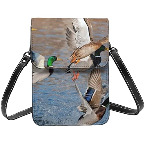 Petit sac à bandoulière imprimé canards colverts idéal pour vos sorties urbaines