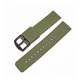 DSGVFNE Nylon da 20 mm 2 adatto for cinghia di tela for Samsung adatta for Huawei 4 6mm 42mm Fit for il braccialetto attivo S3 Frontier Smart Sport Watch(Army02,20mm)