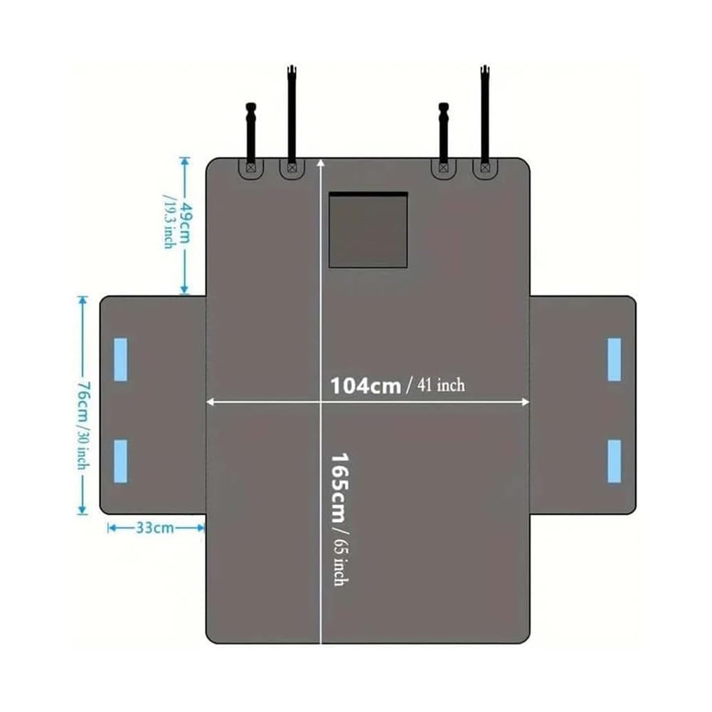 Telo Auto per Cani Bagagliaio per VW Volkswagen T-Cross T-ROC T-ROC Sport, Telo Auto per Cani Antiscivolo Impermeabile Anti Rughe Custodia per Baule Accessori