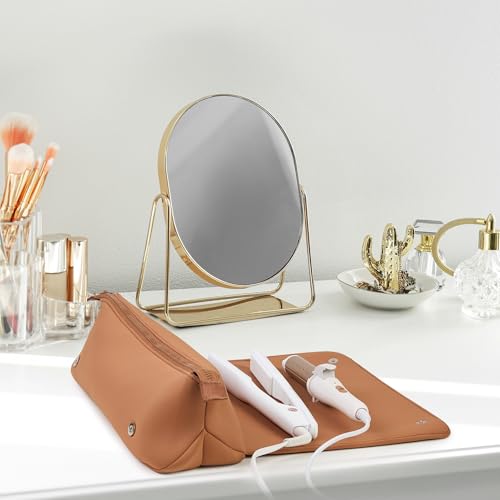 image for BAREFOOT CARIBOU Hair Tools Travel Bag and Heat Resistant Mat for Flat