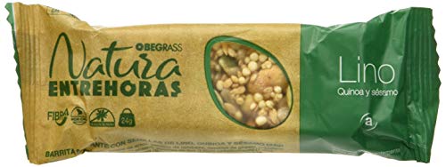 Obegrass Barrita Saciante, Quínoa, Sésamo y Lino - 20 Unidades