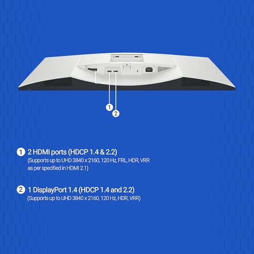 Image of Dell S3225QS 31.5 inch 4K UHD Monitor|VA 120 Hz|99% SRGB, 95% DCI-P3|4ms (Extreme)|3000:1 Contrast| 300 cd /m2 Brightness|AMD FreeSync Premium| |Dual 5W Speakers|HDMI *2, DP 1.4| HDR10|Height Tilt Slant