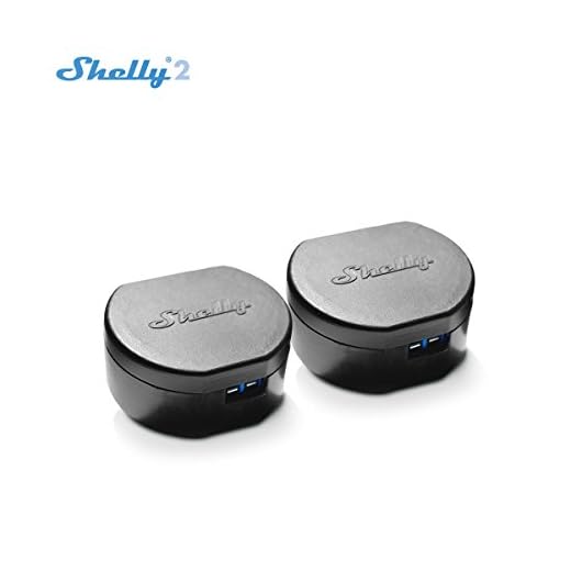 Shelly 2- WiFi Smart Switch- Doppel Schalter Realis- Fuktioniert mit Amazon Alexa (2 Pack)