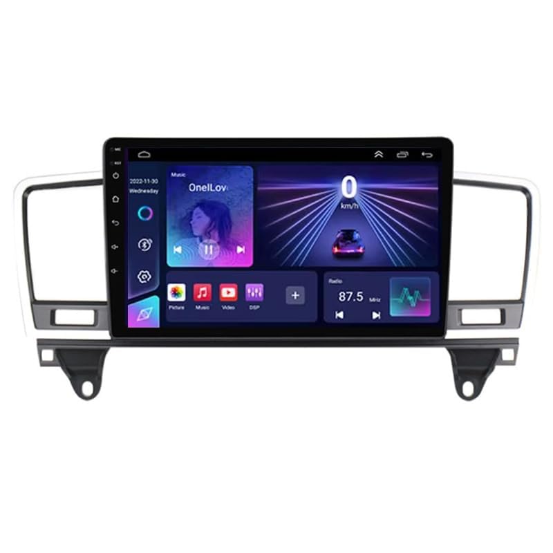 Autos Sistema De Navegación para Benz M-Class W166 ML 2012-2015 9 Inch,Pantalla Grande Android con Control Central GPS Y Radio Bluetooth Integrada,8 Core 4G+WiFi 8G+128G