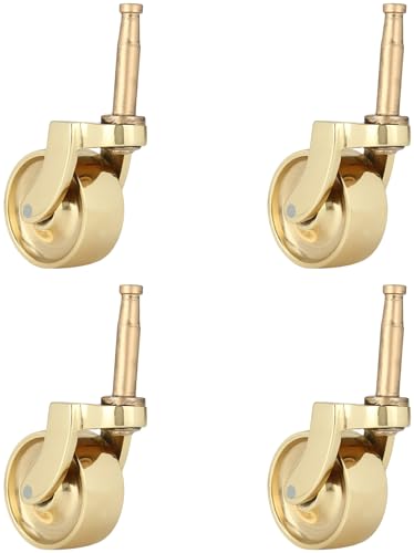 Set of 4 Solid Brass Swivel Caster Heavy Duty &