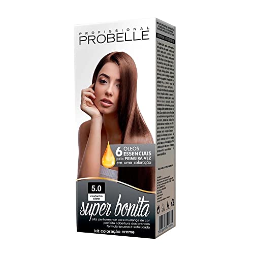 Creme colorante, Probelle Cosmeticas Profissionais, Castanho Claro