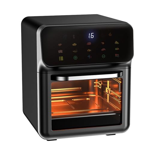 Freidora De Aire Grande De 12 L Con Asador Para Familia Digital 1500 W 12 En 1 Multicocina, Asar, Asar, Hornear, Tostar, Freír, Deshidratar, Sin Aceite, Lavavajillas Antiadherente