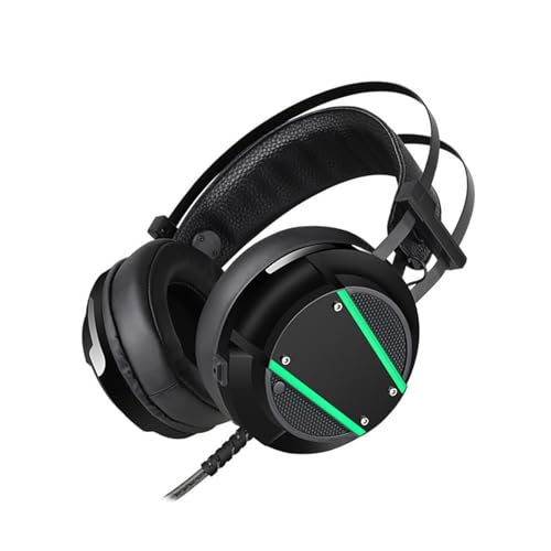 Immersive gaming headphones with sensitive microphone LED lighting 3.5mm plug compatible with PC console for interactive play