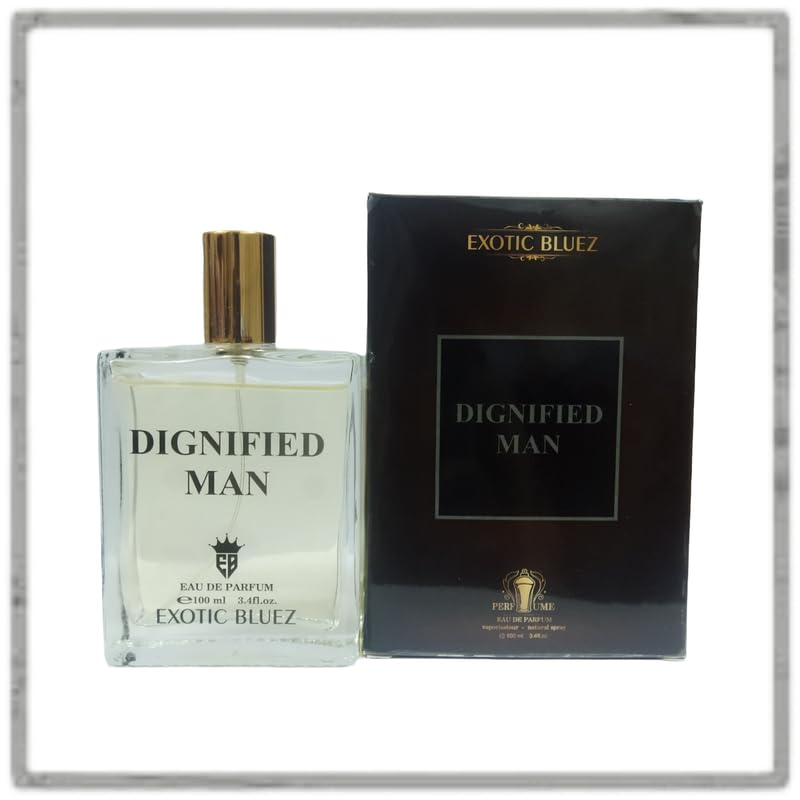 EXOTIC BLUEZ Dignified Man Eau De Perfume 100 ml Long Lasting Perfume For Men|Ideal Gift For Loved Once, Pack of 2