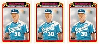 (3) 1989 Topps Woolworth Baseball Highlights Baseball #18 Pat Tabler Trading Card Lot Kansas City Royals