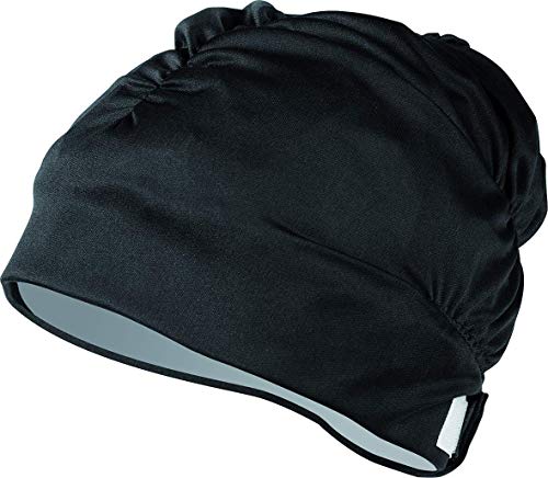 Aquasphere Aqua Fit Gorro de natación, Unisex Adulto, Negro, Talla única