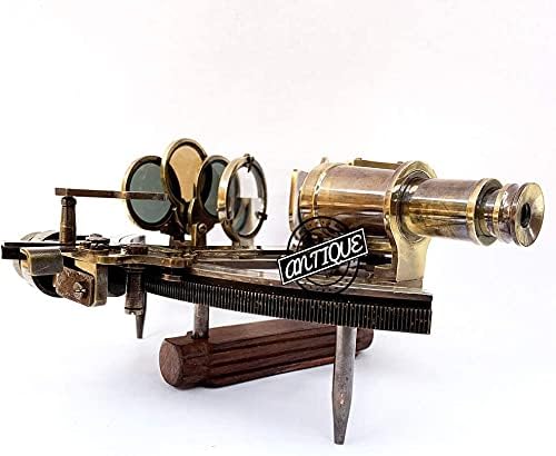 Miniatura 3 de Navegación sextante de latón marítimo instrumento hecho a mano, astrolabio, decoración de mesa, regalo para marineropadre