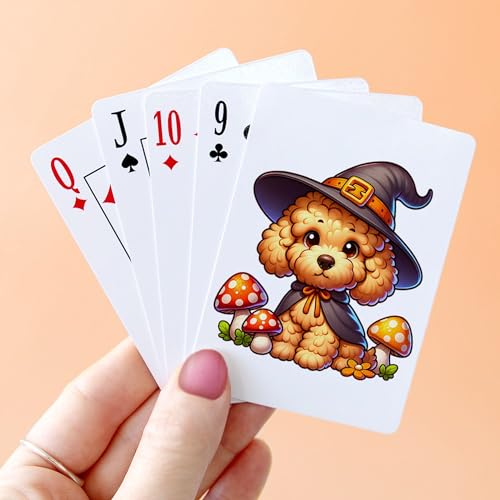 Baraja Goldendoodle Halloween tamaño estándar miniatura 4