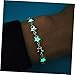 LIOOBO Pair of Luminous Star Chain Bracelets Creative Hand Jewelry for Couples Fashion Accessory