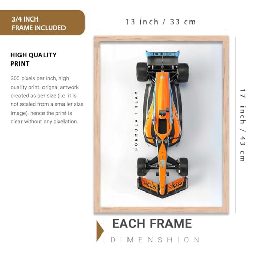 Image of kotart Big Sports Cars Framed Posters Gift Items for Boys Room Wall Decoration Bedroom Living Room Office Studio Decor | Car Poster Frame for Wall Decor Set Of 3 Size (13 X 17 inch)