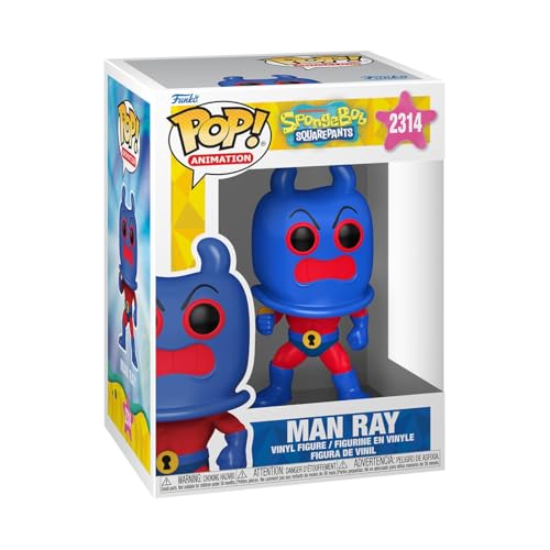 Funko POP! Animation: Spongebob Squarepants - Man Ray - Figura in vinile da collezione - Idea regalo - Prodotto ufficiale - Giocattoli per bambini e adulti - Modello di figura per collezionisti