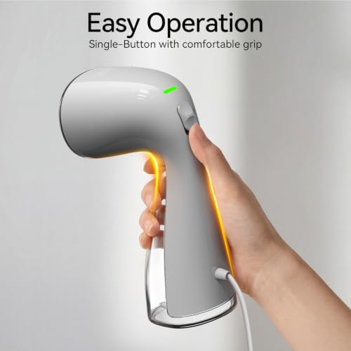 Image of HiLIFE Steamer for Clothes, Portable Handheld Design, 240ml Big Capacity, 700W, Strong Penetrating Steam, Removes Wrinkle, for Home, Office and Travel(ONLY FOR 120V) (Grey)
