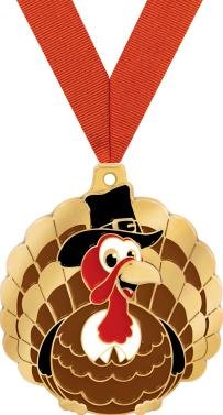 Crown Awards Thanksgiving Medals - Thanksgiving Turkey Medal Prime
