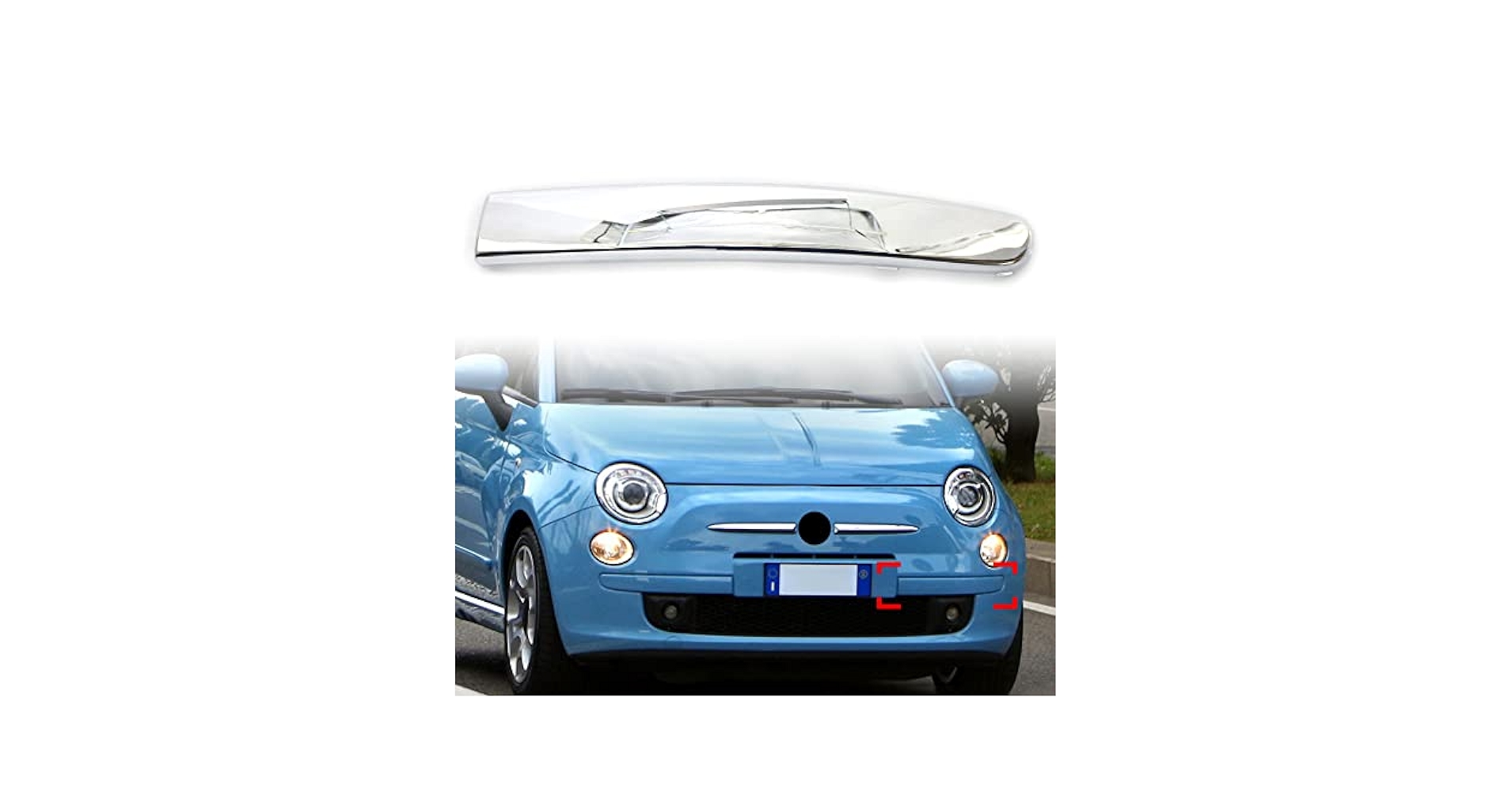 フィアット500　ボンネット　モール　メッキモール　純正オプション 楽天市場】【 FIAT 純正 】ボンネット ビンテージスタイル