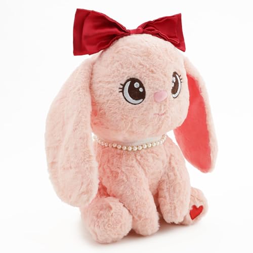 Image of Pink Bunny Rabbit Soft Toy 30CM | Cute Plush Stuffed Animal for Kids, Babies & Toddlers | Soft, Hug-Friendly, Lightweight & Washable Bunny Toy