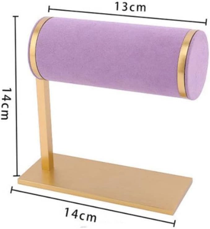 Jewelry Display Watch Organizer Bracelet Holder Hair Band Rack Portable Velvet Scarrie Stand