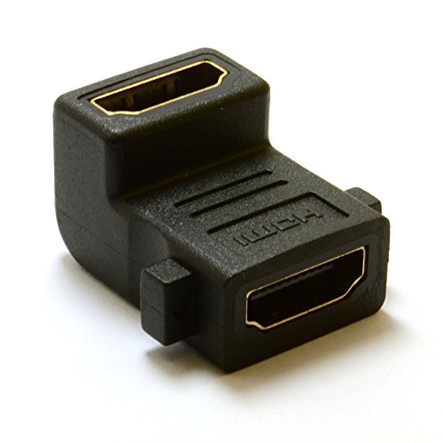 kenable HDMI Right Angle Panel Mount Coupler v1.4 3D Compatible Female Sockets kenable HDMI Right Angle Panel Mount Coupler v1.4 3D Compatible Female Sockets