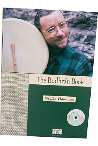 Roosebeck Bodhran Wood Frame Drum Package Includes: T-bar Mulberry Irish Tunable Drum, Green + Drum Book & CD by Steafan Hannigan - Image 5