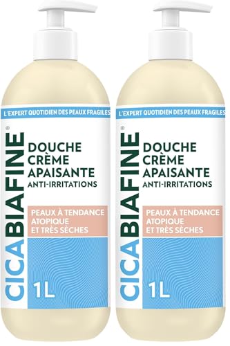 Cicabiafine | Douche Crème Anti-Irritations Apaisante (flacon-pompe de 1 L) – Crème de douche...