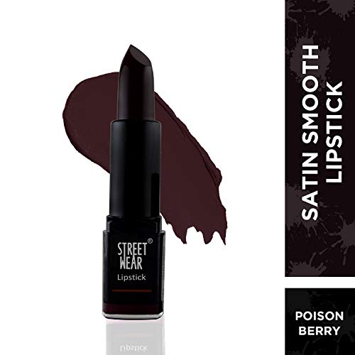 Image of Street Wear Satin Smooth Lipstick, Poison Berry, 4.2g